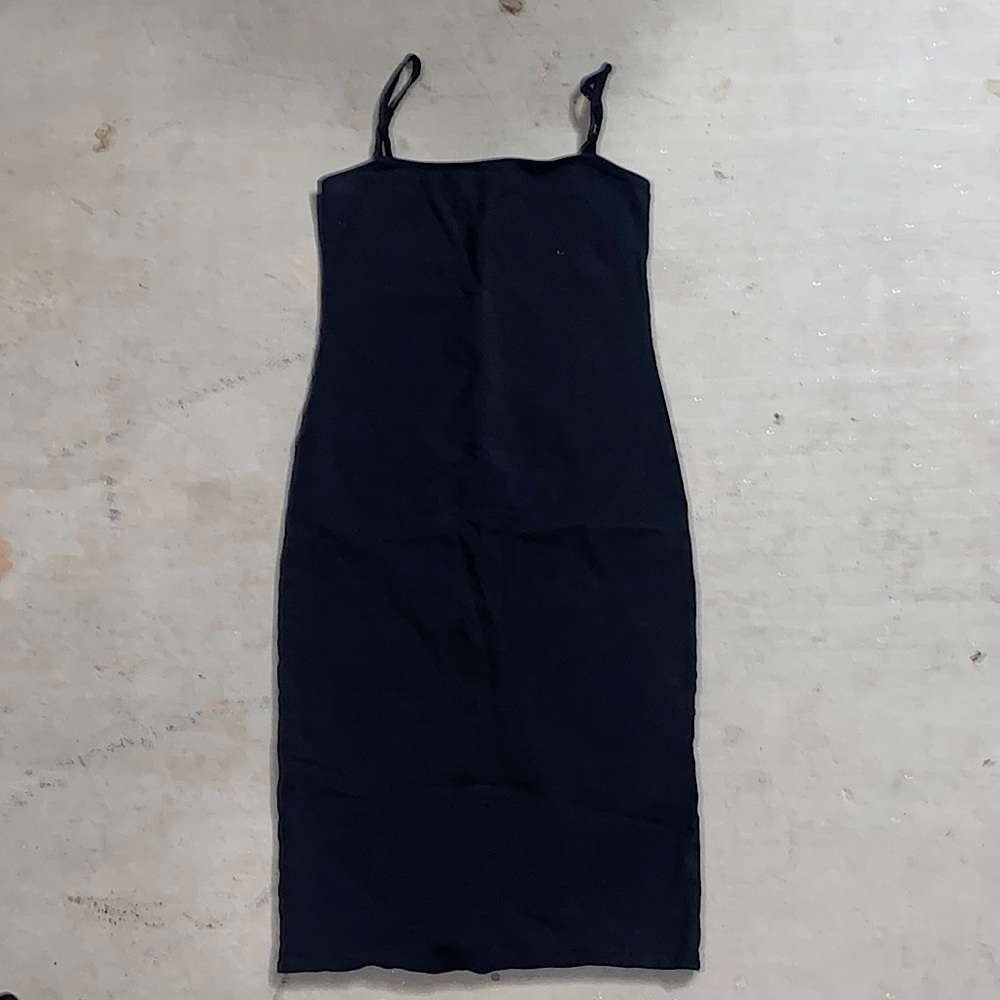 Black mini dress